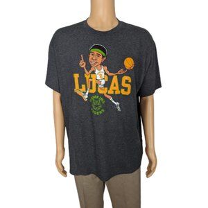 Stranger Things Lucas Hoops T-Shirt XL